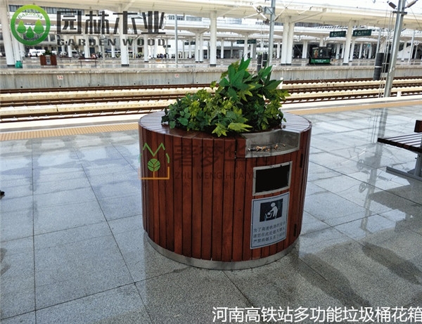 郑州垃圾桶花箱